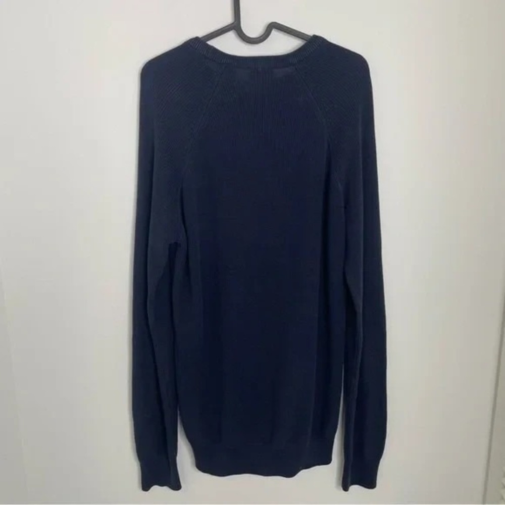 Strellson Sweater Anton-R Mercerized Cotton Blue Small - Picture 6 of 7